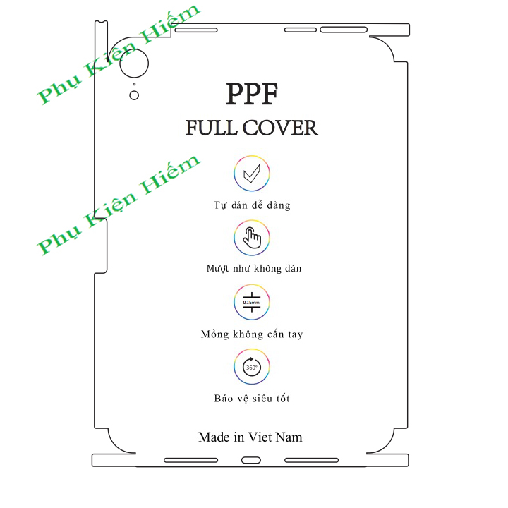 Dán dẻo PPF iPad Mini 6 full lưng viền