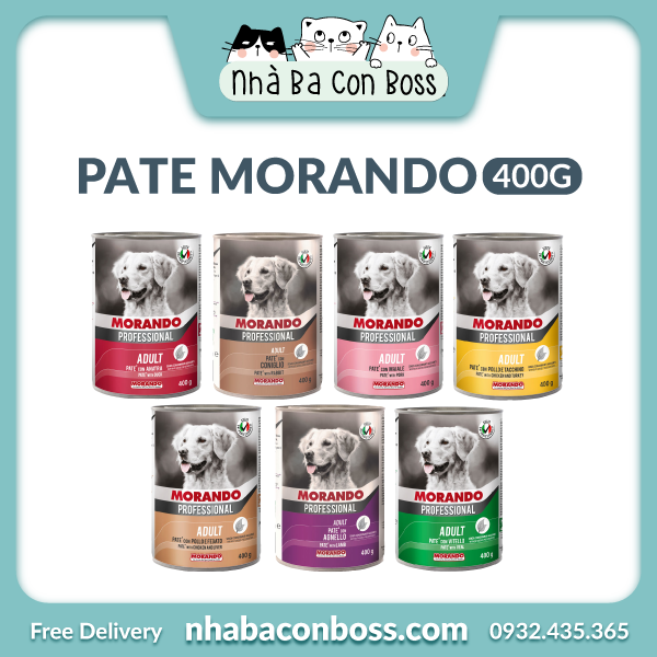 [Lon 400g] Pate Cho Chó Morando