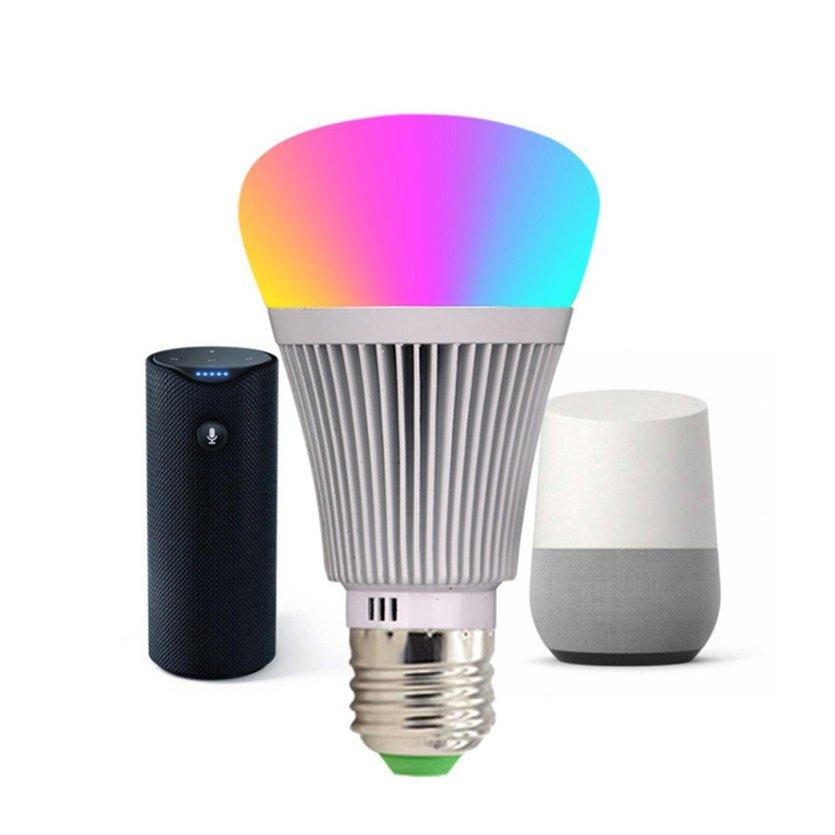 OBBB E27 7 Wát Thông Minh Wifi Bóng Đèn ỨNG DỤNG Điều Khiển Đèn Mờ Bóng Đèn RGB Bóng Đèn Hoạt Động Với Alexa