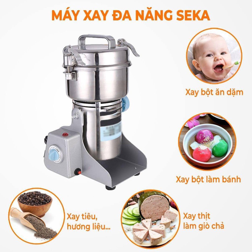 Máy Nghiền, Máy Xay Bột Khô Đa Năng Siêu Mịn