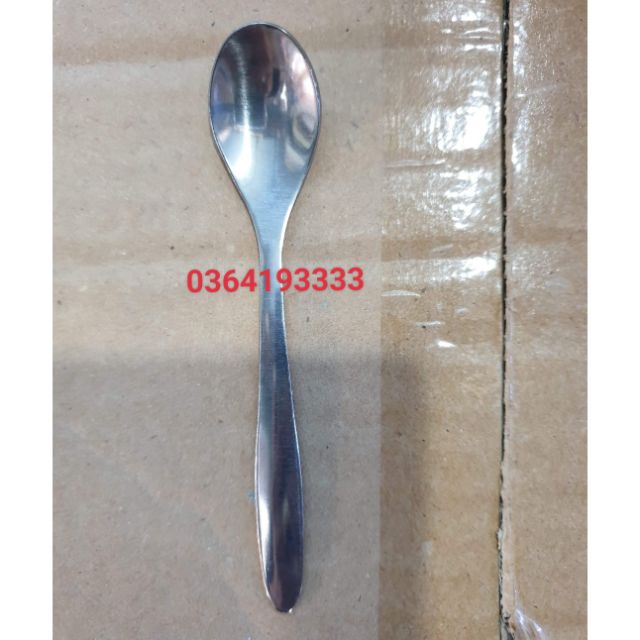 Thìa inox Thìa cafe nóng Thìa sữa chua Phù hợp các loại ly nhỏ cốc nhỏ