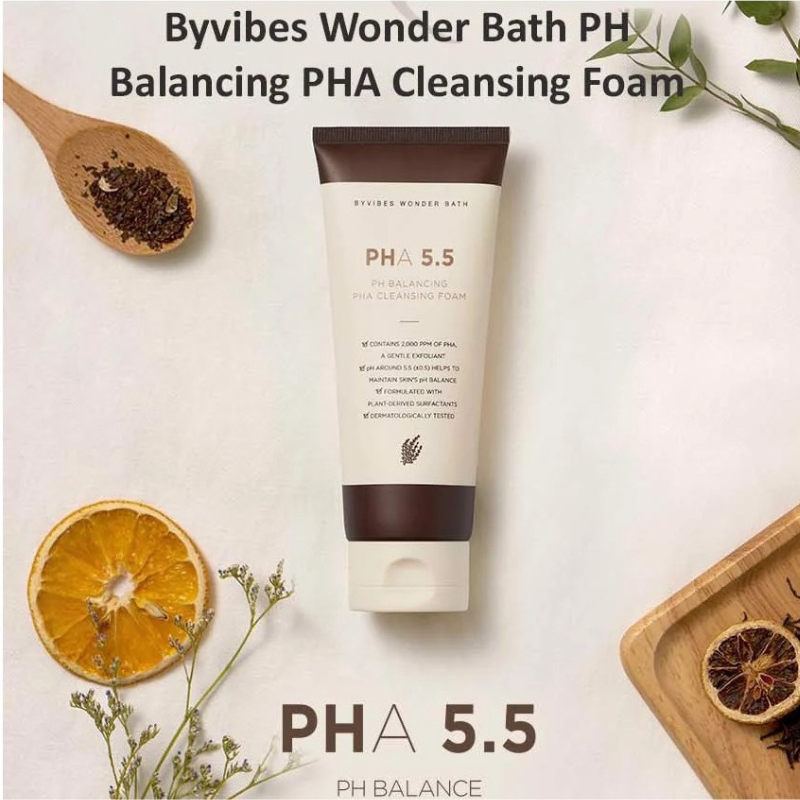 [HCM] Sữa Rửa Mặt Byvibes Wonder Bath PHA 5.5 PH Balancing Cleansing Foam