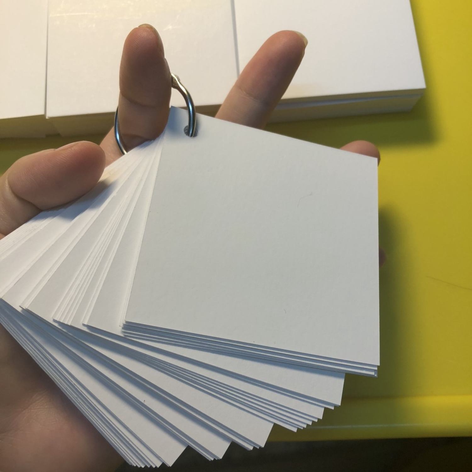 Thẻ flashcard trắng, combo thẻ flashcard học từ vựng (5x8cm)