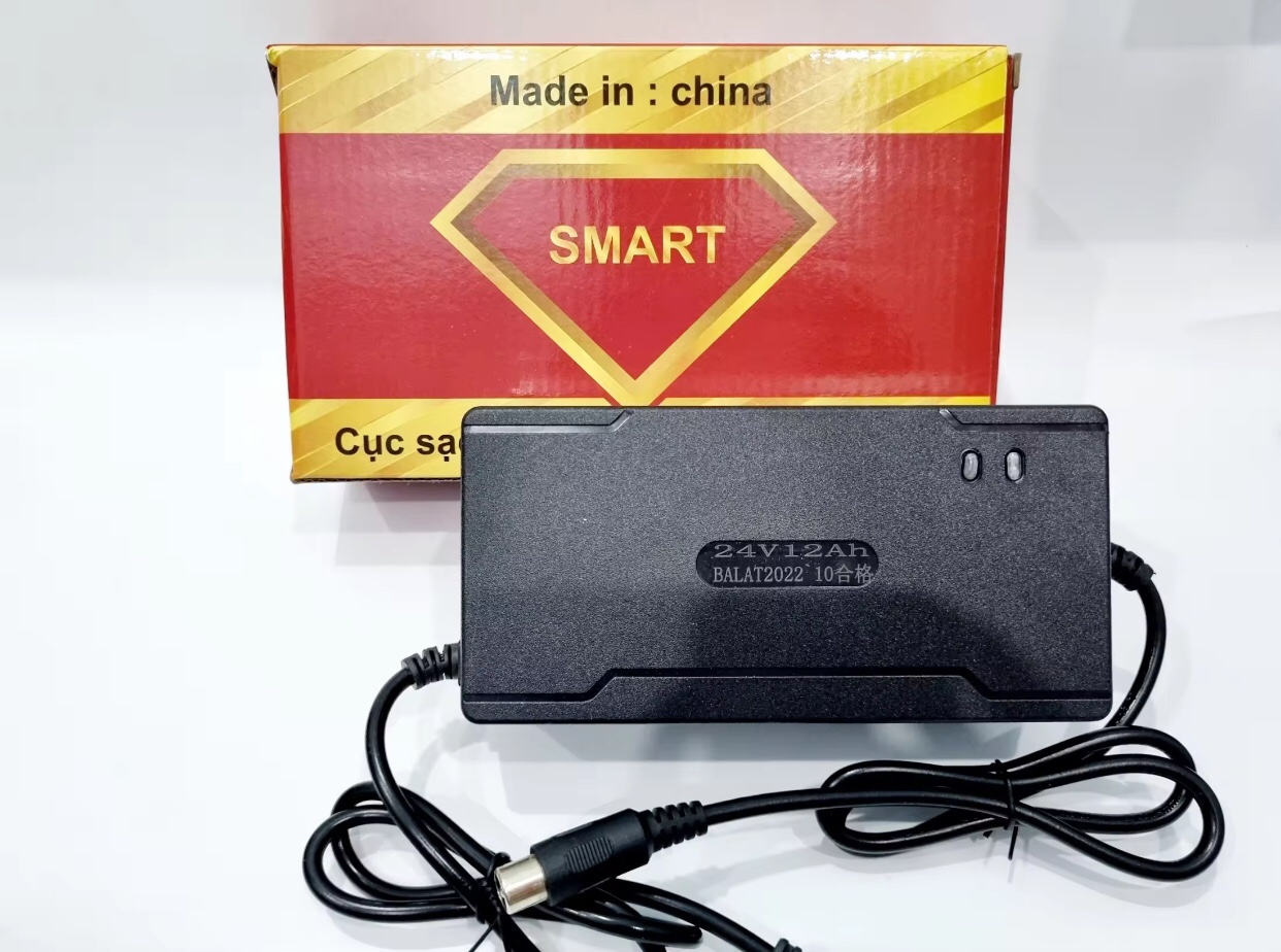 sạc 24V-12AH xe đạp điện - sạc 2 bình xe điện