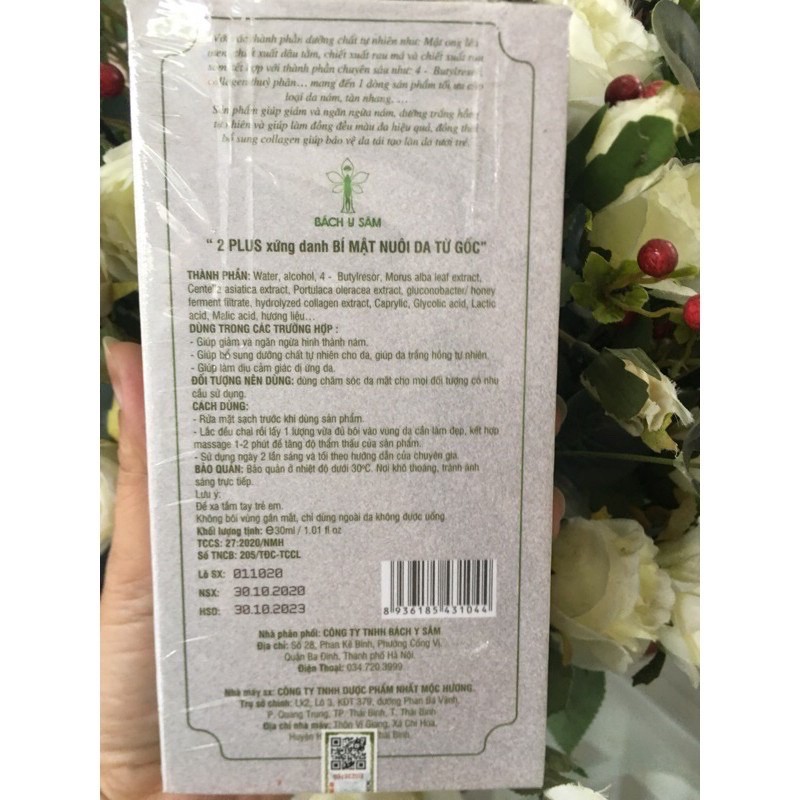 02 Plus(30ml-MẪU MỚI CHUYÊN MỤN) BÁCH Y SÂM - NHẤT MỘC HƯƠNG