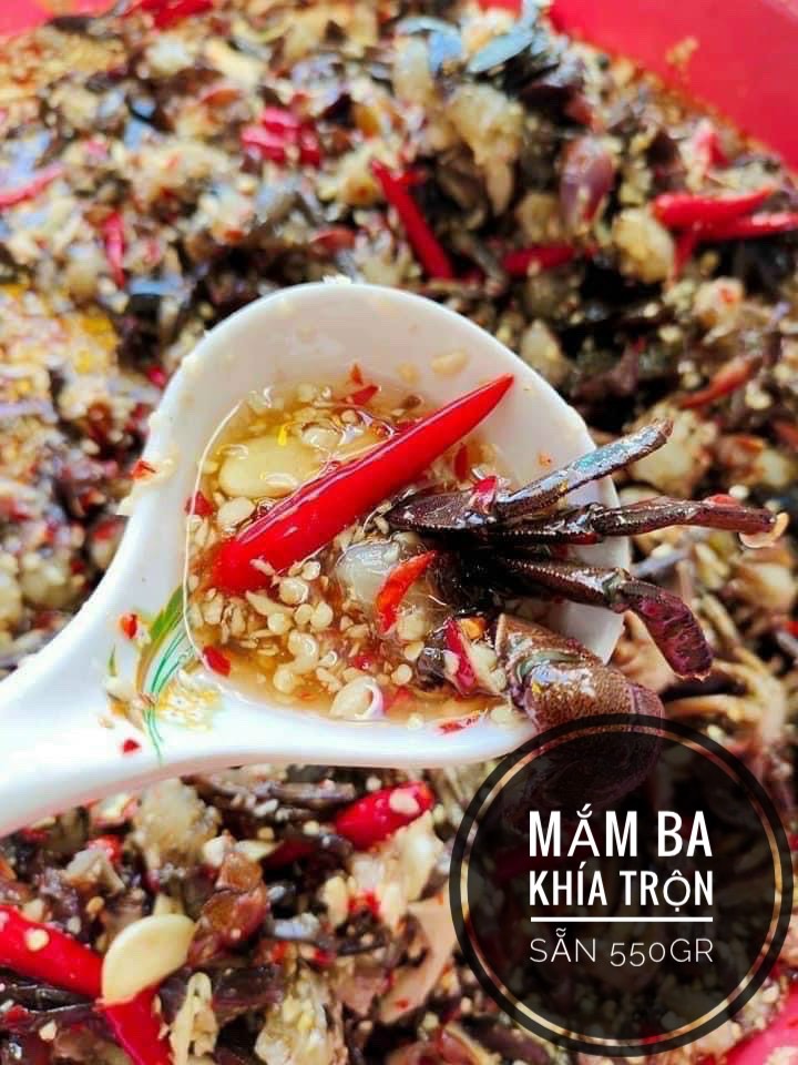 Mắm ba khía trộn tỏi ớt 500gr