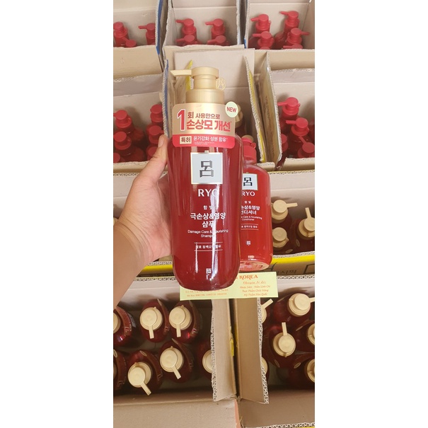 [Hàng mới về] Dầu Gội/Xả Ryo Đỏ Số 1 Hàn Quốc Chai 550ml