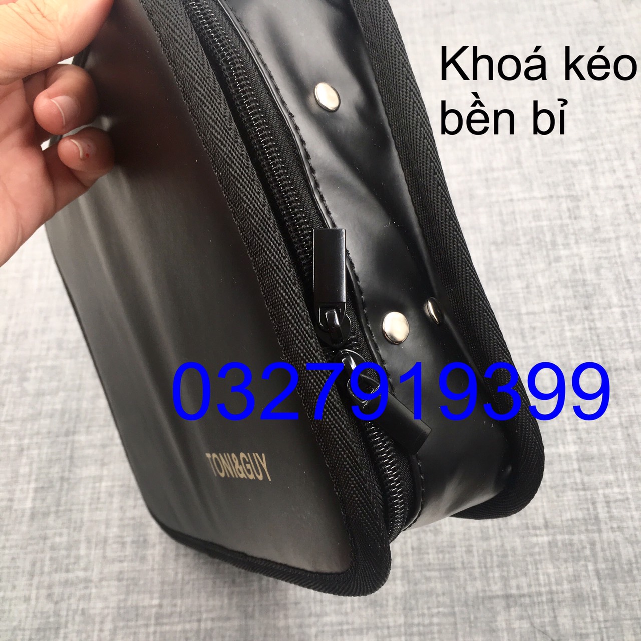 Tonyguy Barber Tool Bag A092 Large Size 34X25Cm with Simili Leather Strap Convenient for Barbers