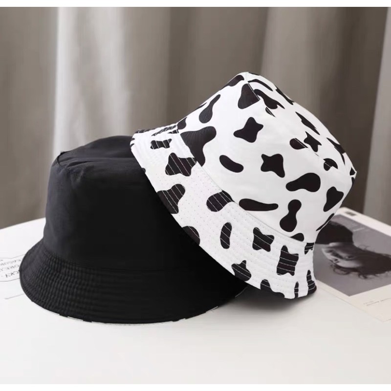 NÓN BUCKET 2 mặt BÒ SỮA HOTTREND
