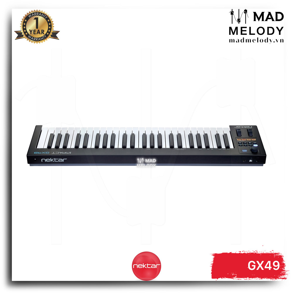 Nektar Impact GX49 Keyboard Controller (đàn làm nhạc, 49 phím, NEW)