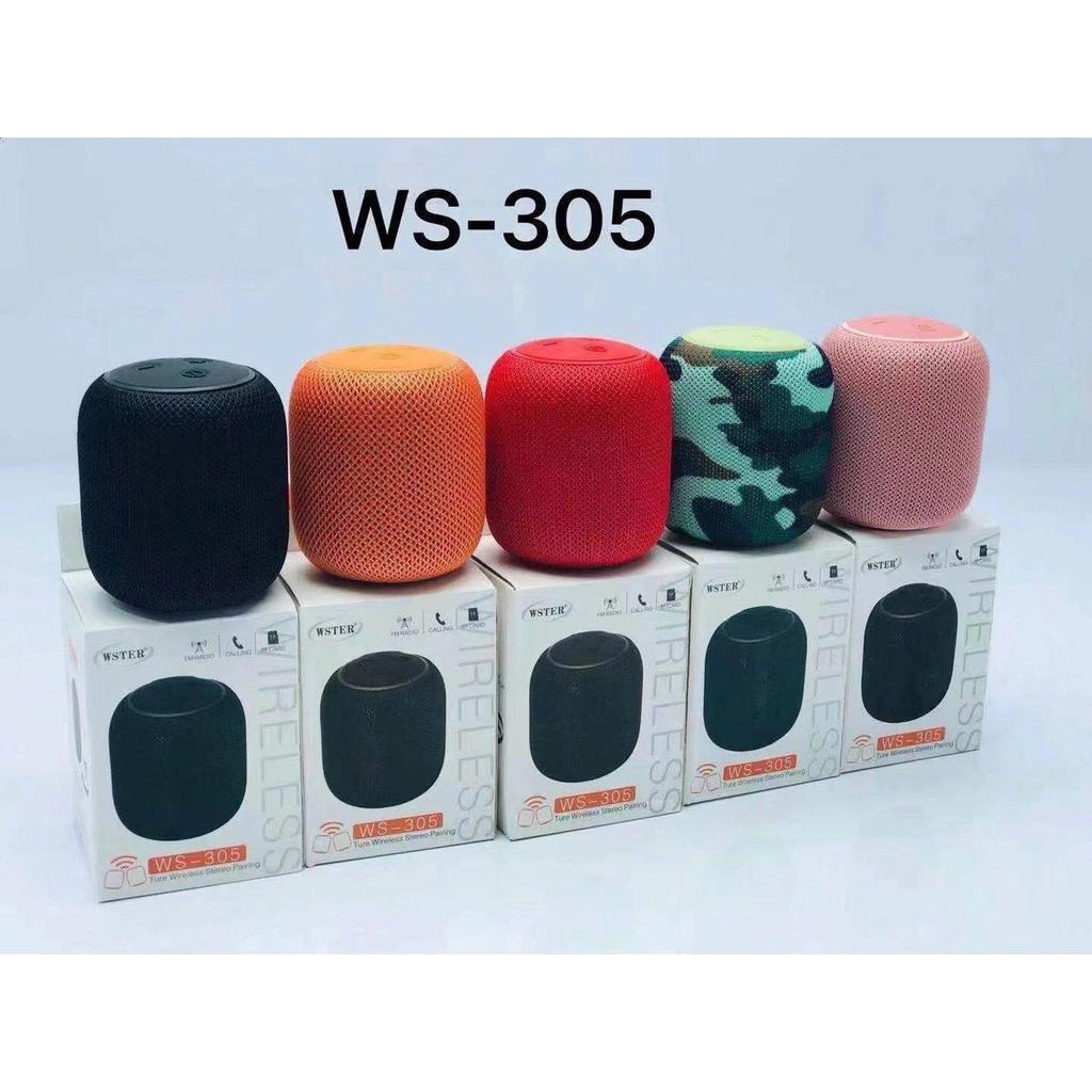 Wster WS-305 mini bluetooth speaker, full box ws305, Youthful colors