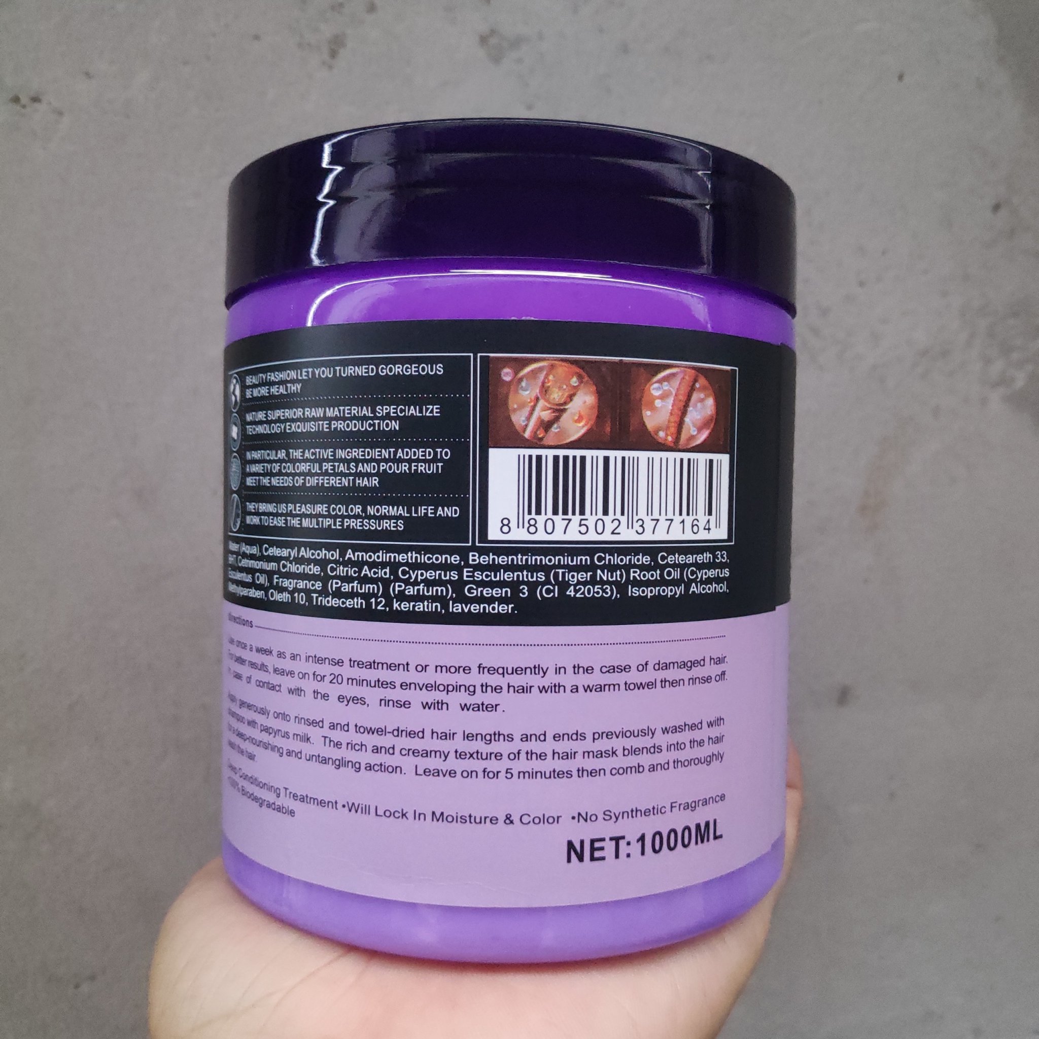 Hấp dầu keratin phục hồi tóc