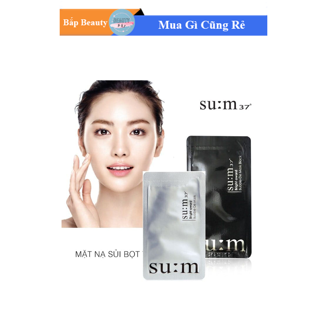 Mặt Nạ Su:m37 Giúp Sủi Bọt Thải Độc Trắng Da từ Hàn Quốc