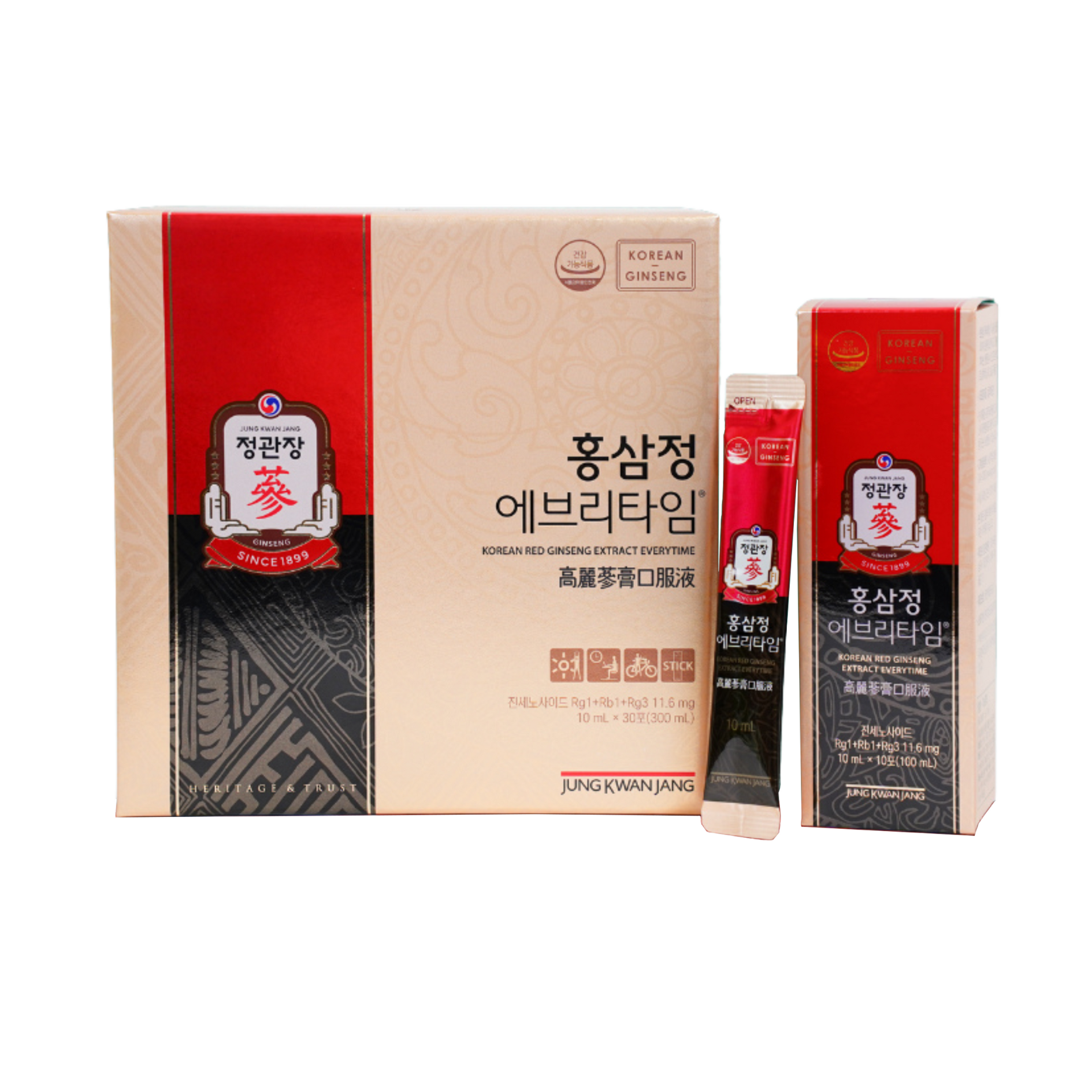 Tinh Chất Hồng Sâm Pha Sẵn KGC Jung Kwan Jang Everytime Original (10ml x 30 gói)