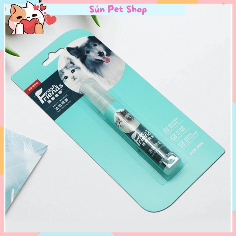 Xịt thơm miệng cho chó mèo Fresh Friend 14ml