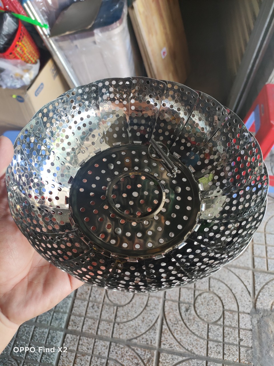[HCM]Vĩ Hấp Inox Bung Xòe