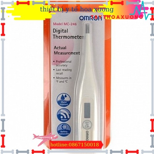 Nhiệt kế kẹp nách điện tử omron mc 246 bảo hành 2 năm