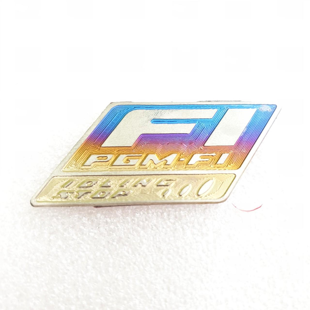 Logo titan fi pgm trang trí xe máy