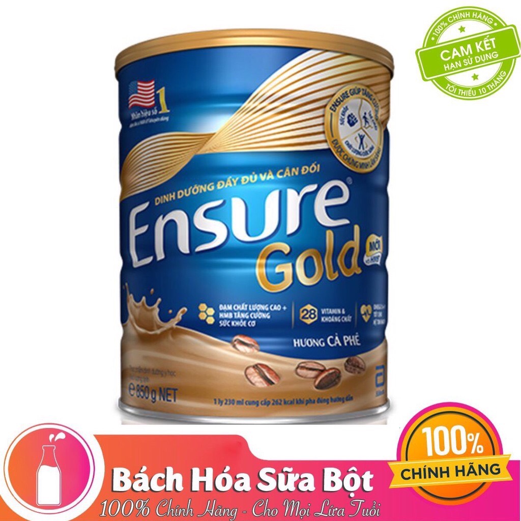 Sữa Bột Ensure Gold Hương Cà Phê - 850g