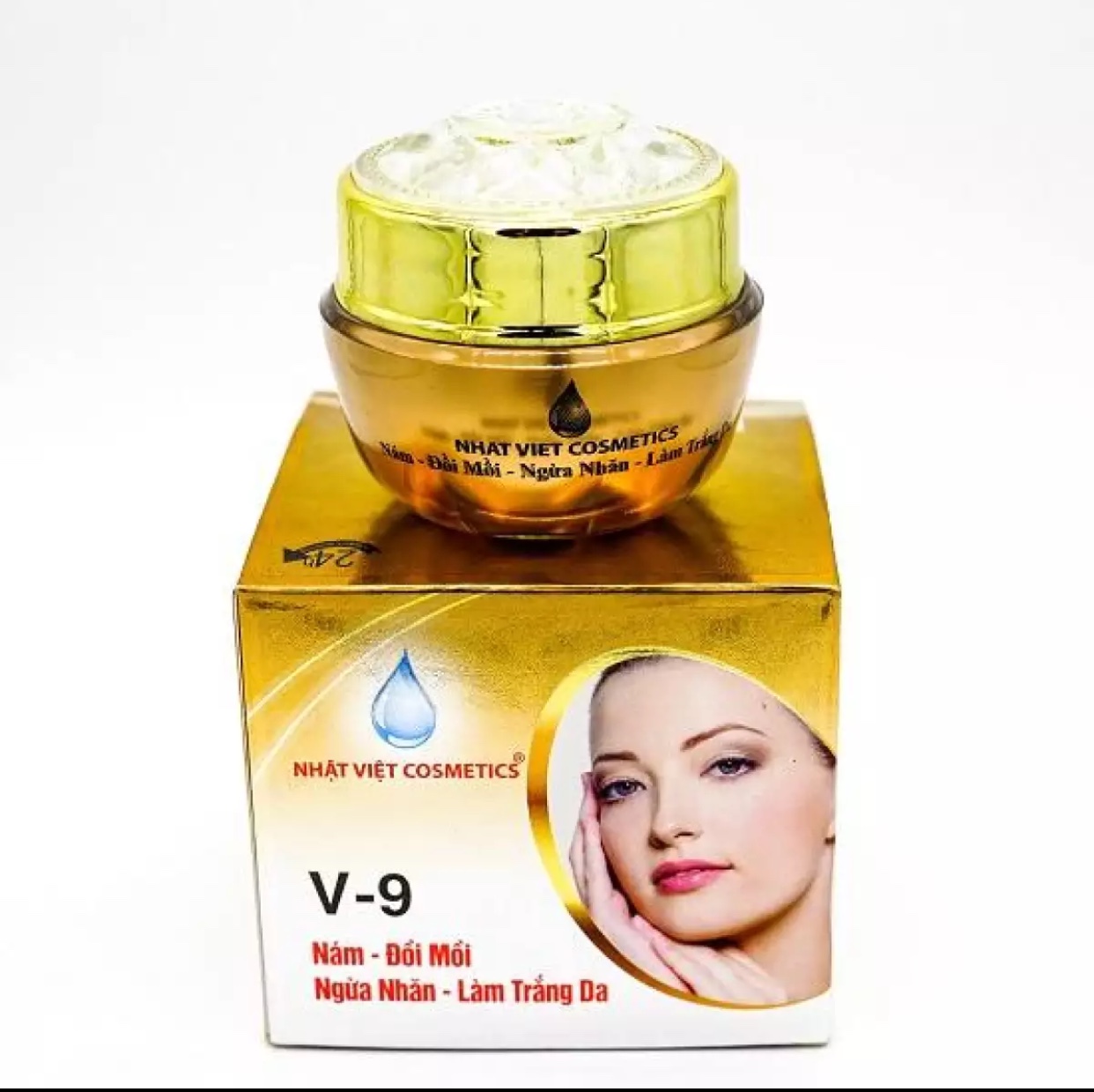 Kem nám tàn nhang đồi mồi v9 ngọc trai đen sữa ông chúa 16g BonBen Shop