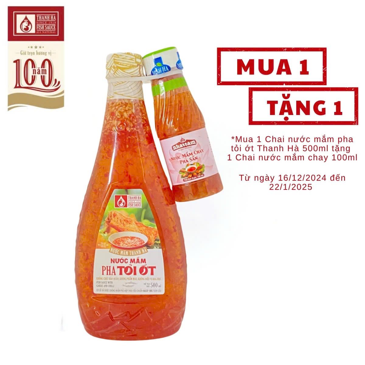 Nước mắm Tỏi ớt Thanh Hà 500ml