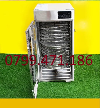 Máy sấy khô thực phẩm, sử dụng khay tròn xoay đều 16 khay. Sử Dụng Bảng Điện Tử
