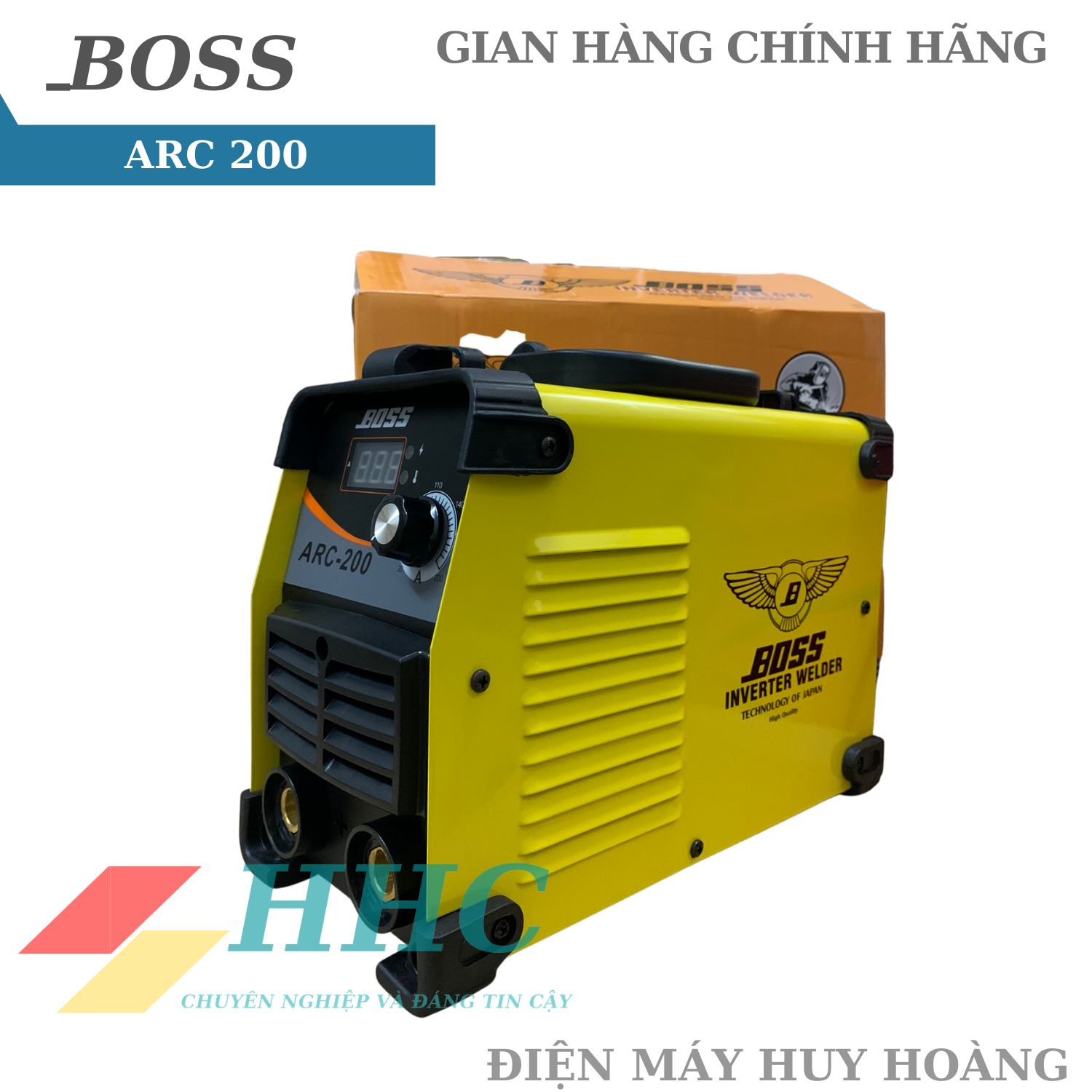 Máy hàn BOSS NHẬT ARC 200-  ARC 250 Chuyên hàn que 2.6-3.2li