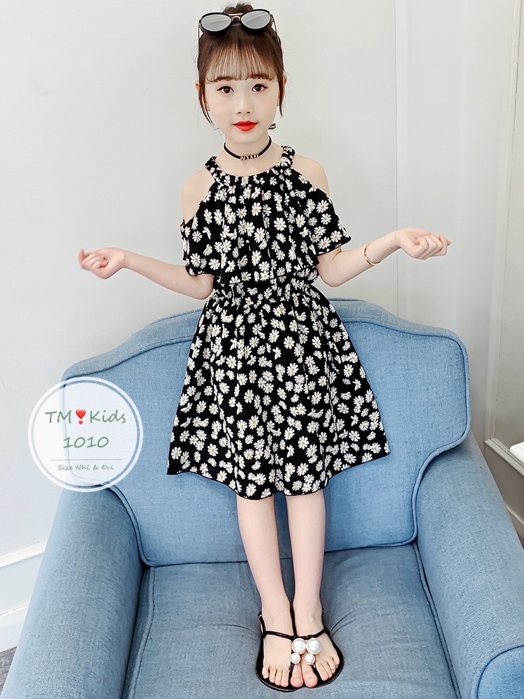 VÁY HOA CUC CHO BÉ GÁI TỪ 20-35KG