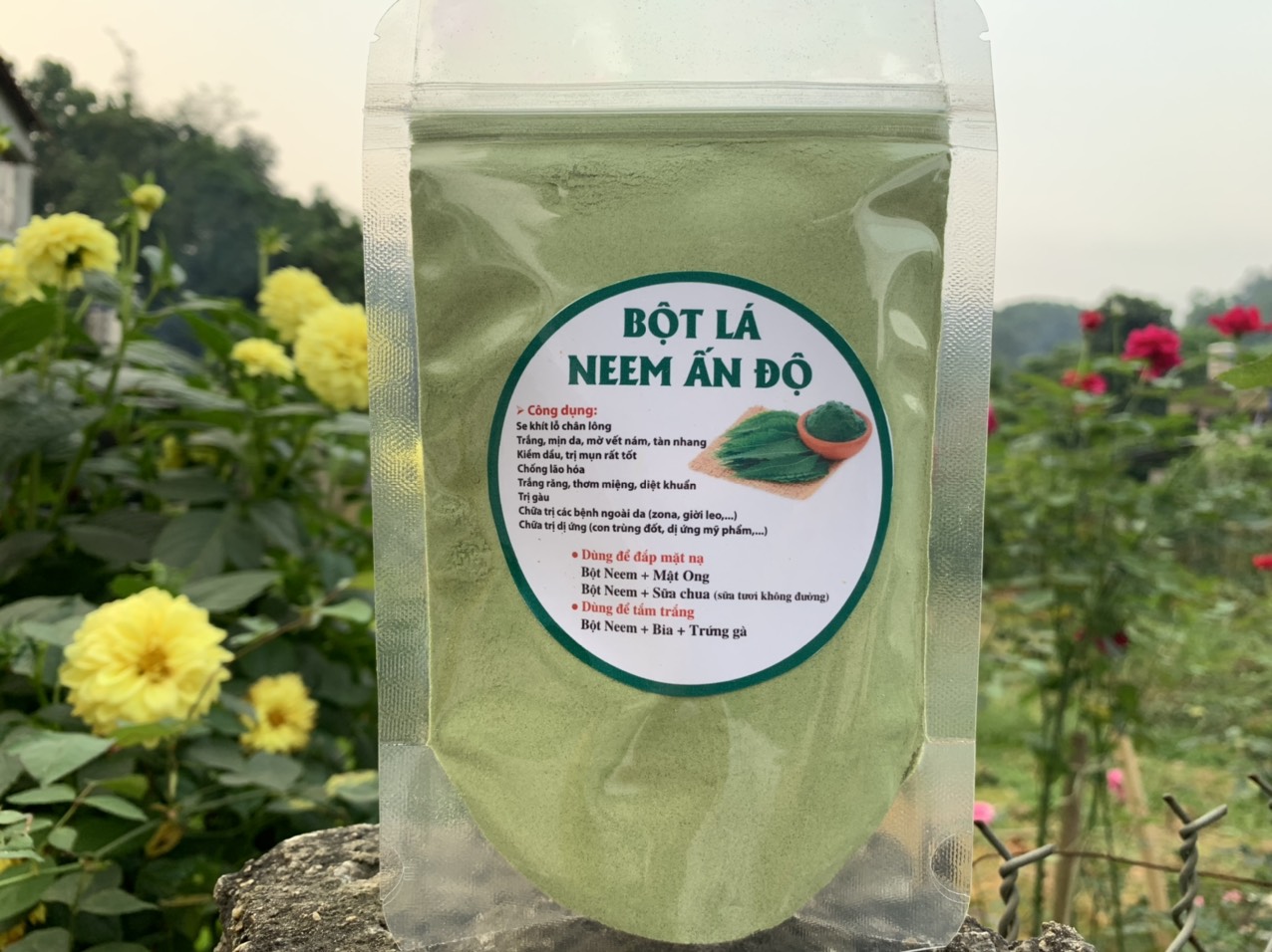 100gr bột lá neem Ấn độ trị mụn, đẹp da