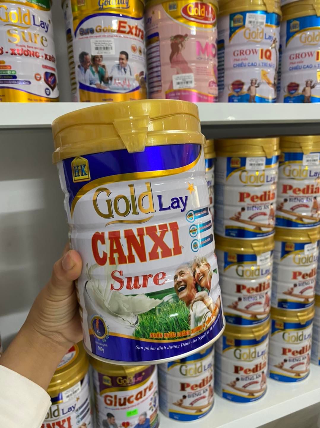 Sữa canxi ngăn ngừa loãng xương và tiểu đường goldlay lon 900g - sua tieu duong