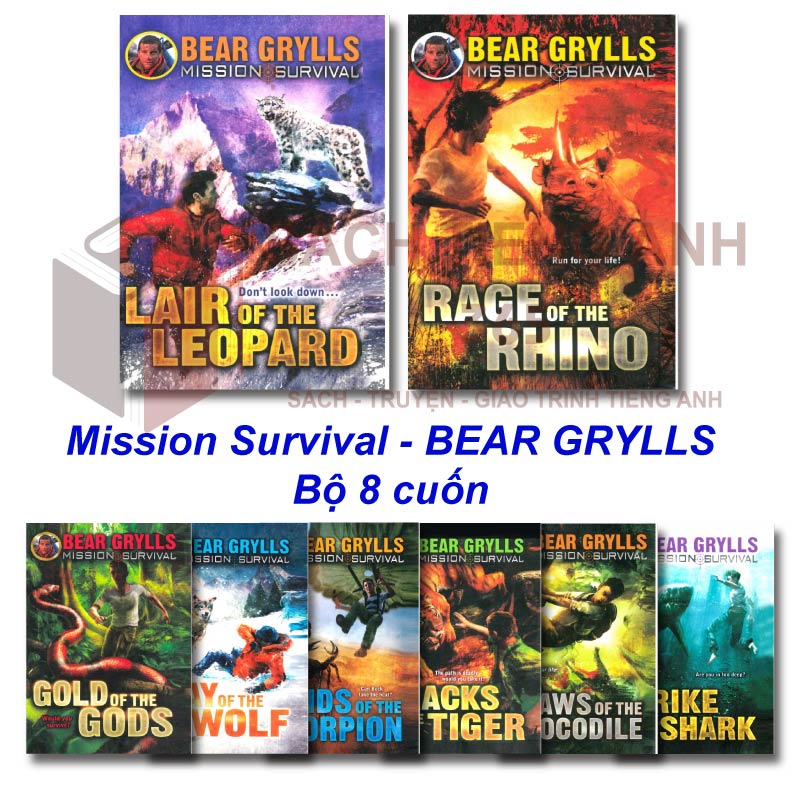 [Truyện Tiếng Anh] Mission Survival – Bear Grylls (8 cuốn)
