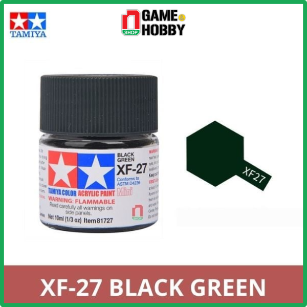 Tamiya acrylic mini xf-27 black green - 81727