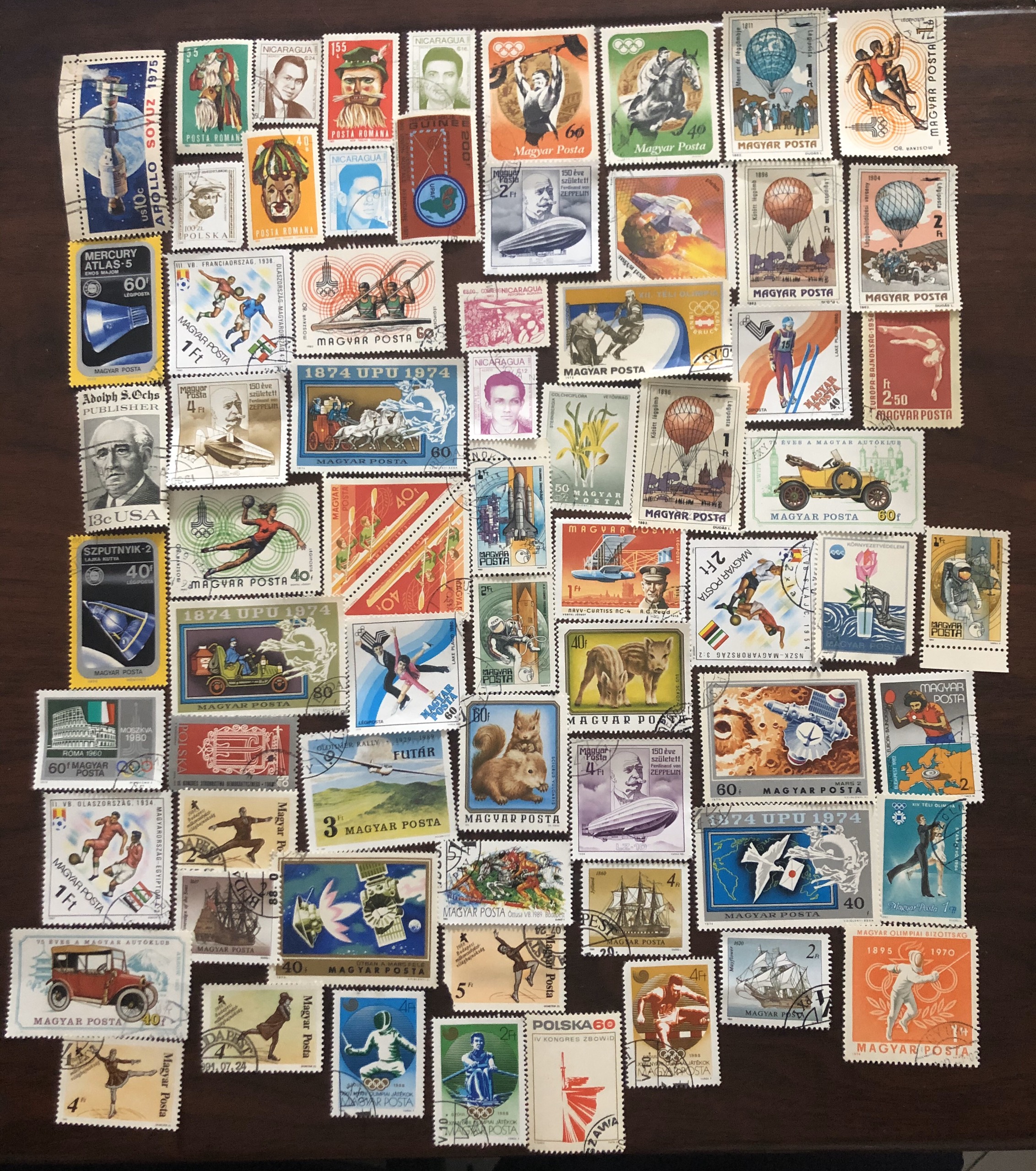 Bộ tem thế giới khổ lớn 66 tem khác nhau, đúng như hình