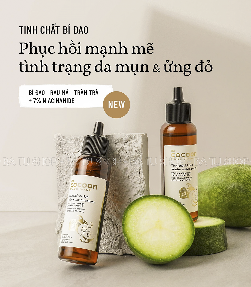 Tinh Chất Bí Đao Cocoon 70ml serum Winter melon