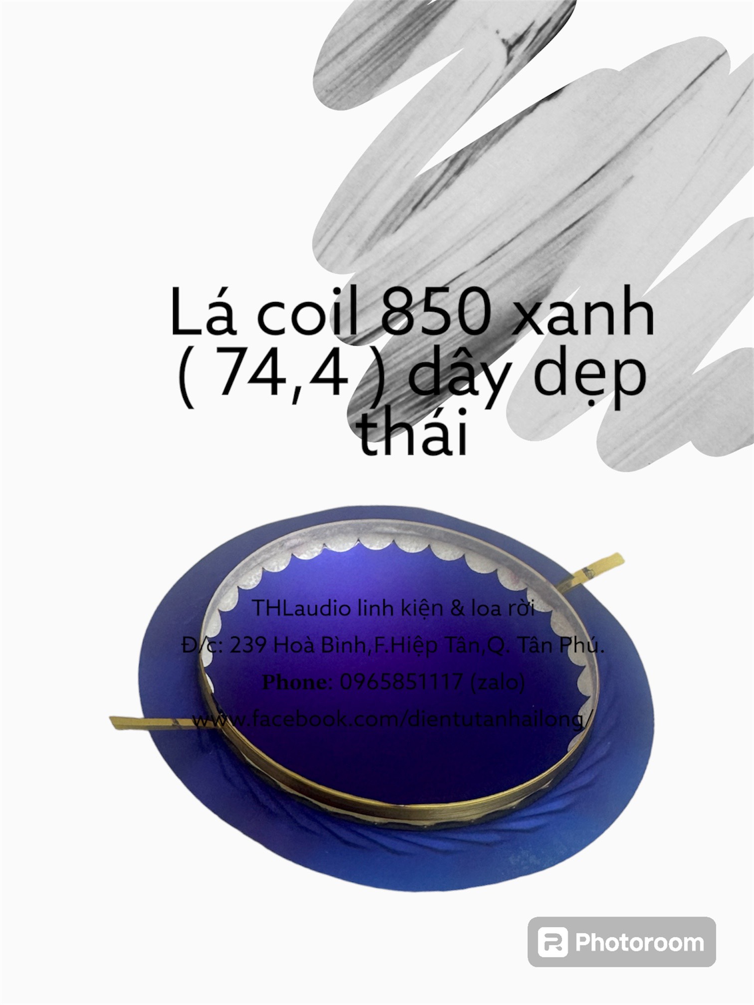 Lá coil loa Treble 850 dây dẹp