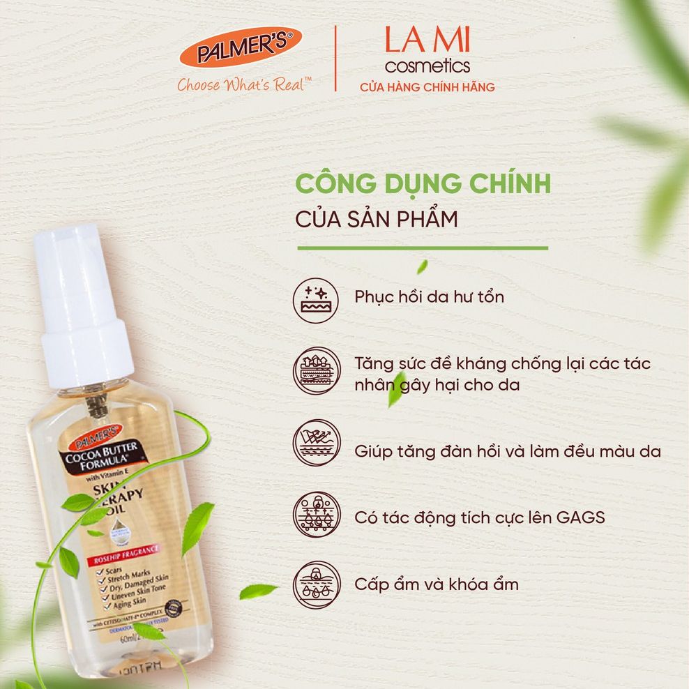 [Mini Size] Dầu trị liệu dưỡng da toàn thân Palmer's 60ml