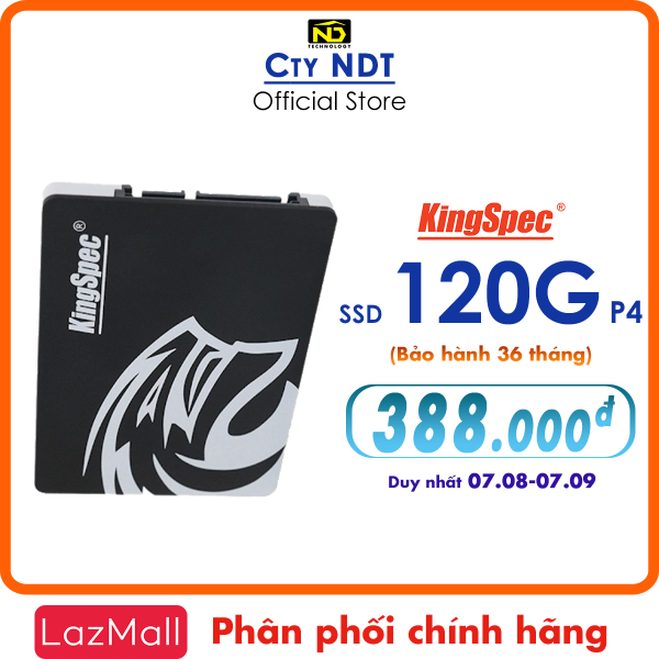 Bảng giá Ổ cứng SSD KingSpec P4 120G (BH 3 năm) - MỚI [Chính Hãng] Phong Vũ