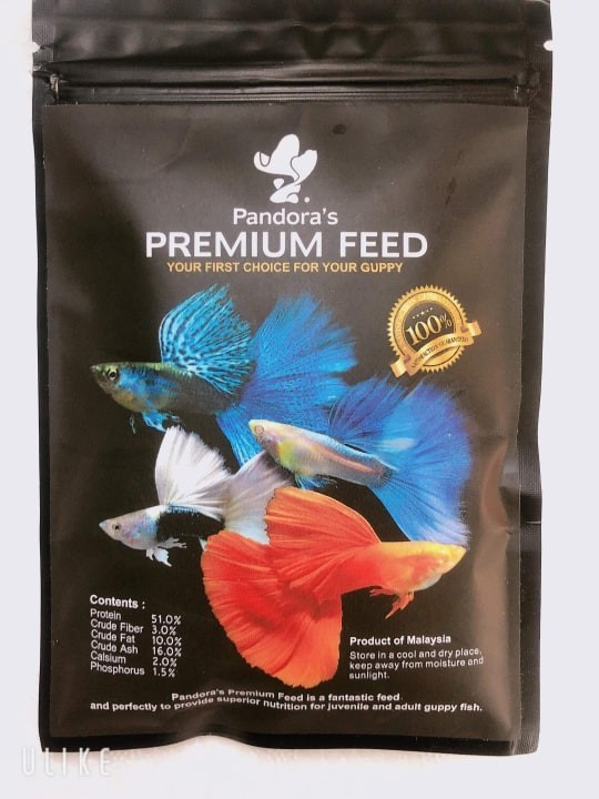 Thức ăn cho cá bảy màu, betta, cá thủy sinh pandora black 100g - hàng công ty
