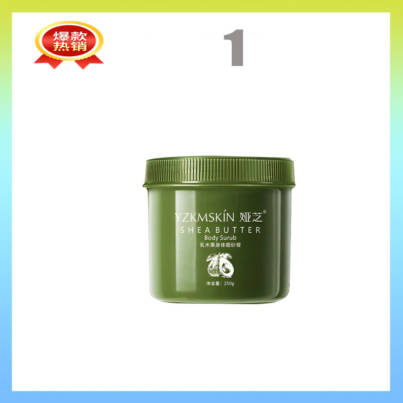 Kem tẩy tế bào chết tự nhiên Shea Fruit Body Scrub Tẩy tế bào chết Gel tẩy tế bào chết cho da mặt Tẩy tế bào chết Làm trắng da chống viêm tế bào Điều trị giữ ẩm Chăm sóc cơ thể 250g