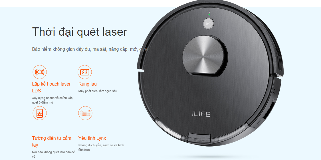 Robot Hút Bụi Lau Nhà ILIFE X900