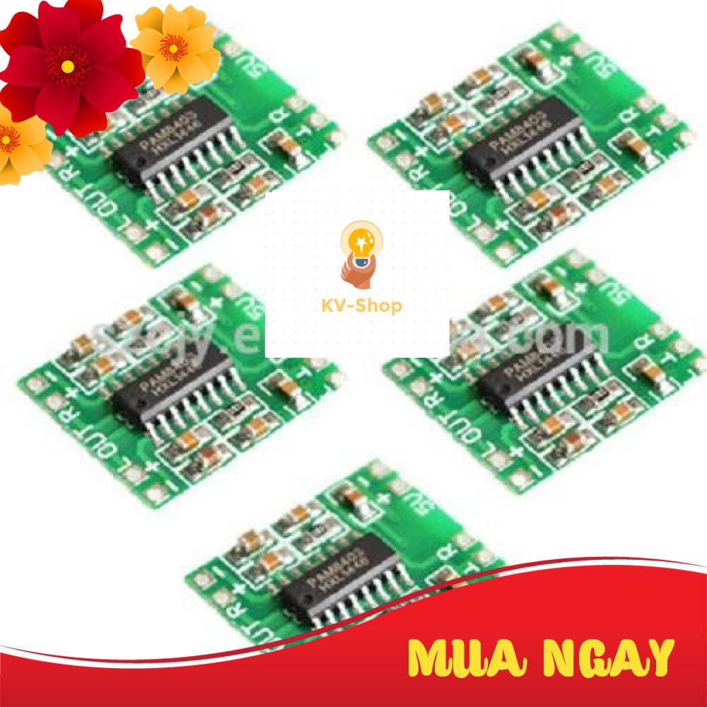 Combo 5 Mạch tăng âm Mini 5V PAM8403 3w x2