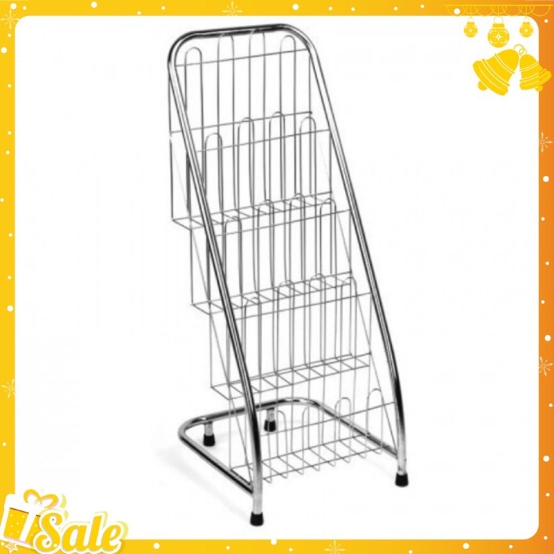 kệ báo tạp chí inox