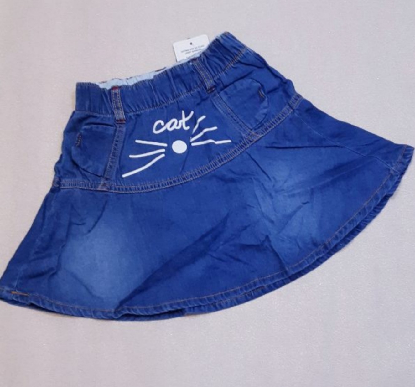 Chân váy jean xòe A cho bé gái