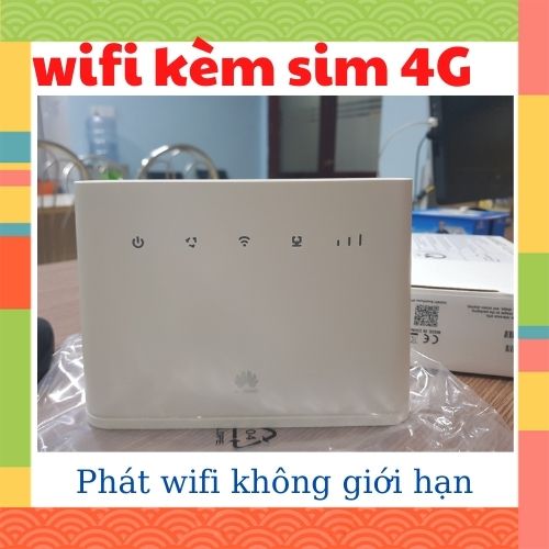 [ Tặng sim 4G ] Bộ phát wifi 4G Mobifone tặng kèm sim 4G. Bộ phát wifi không giới hạn dung lượng và tốc độ - MobiWifi - Router Huawei B311-221. Bộ thiết bị phát wifi 4G không dây dùng cho gia đình tặng sim 4G - Khosimonline