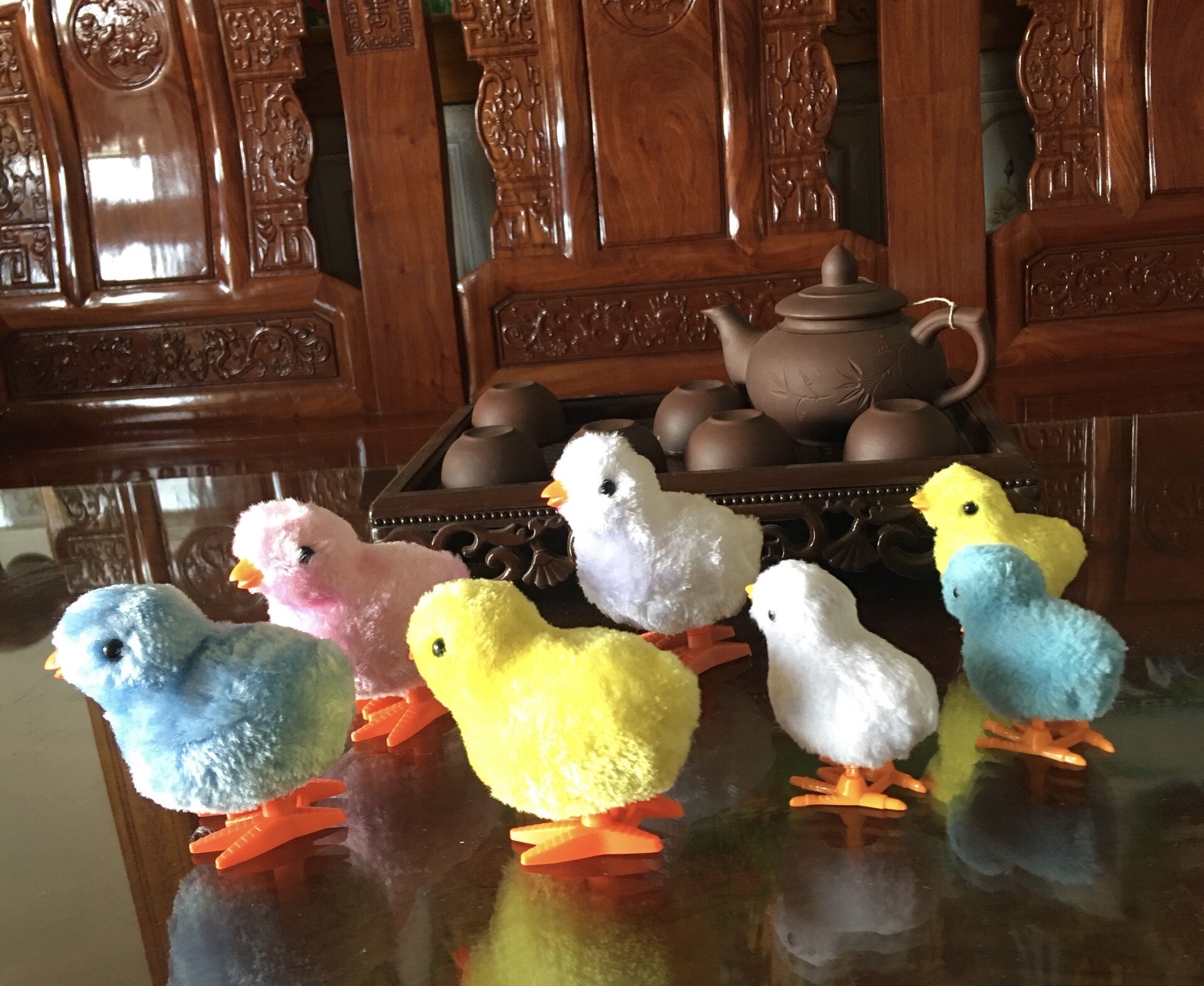Gà Con Vặn Dây Cót Đồ Chơi Trẻ Em Đáng Yêu (giá 1 con)