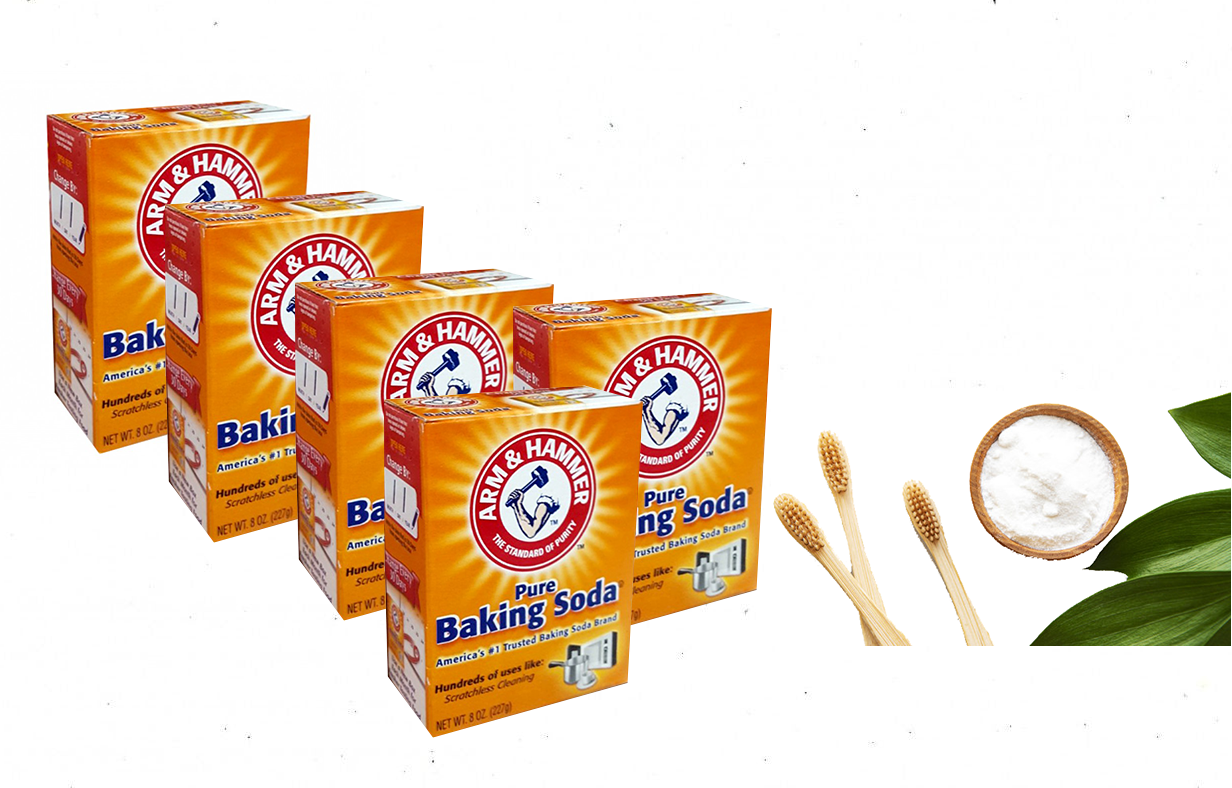 COMBO 5 HỘP Baking Soda chuyên tẩy rửa Arm & Hammer 227gr NHẬP KHẨU % TỪ Mỹ