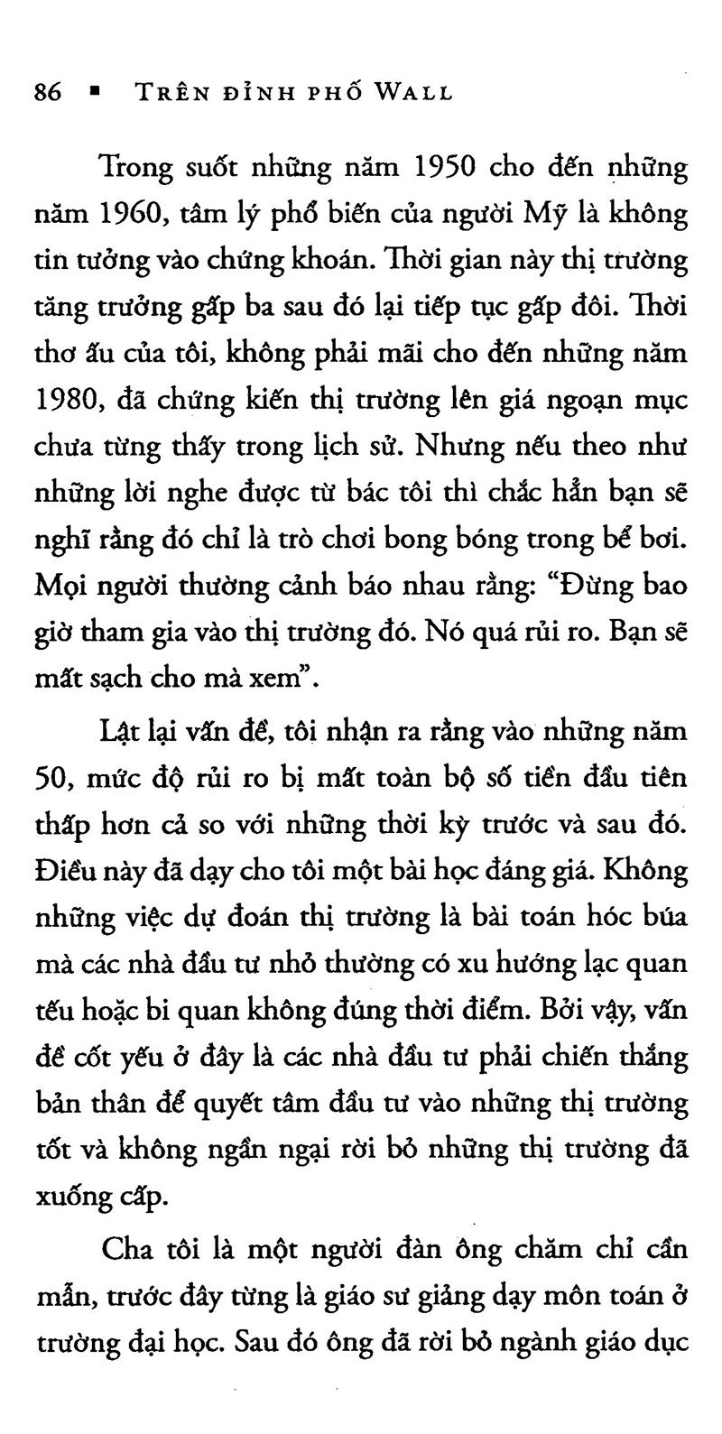 Trên đỉnh phố Wall