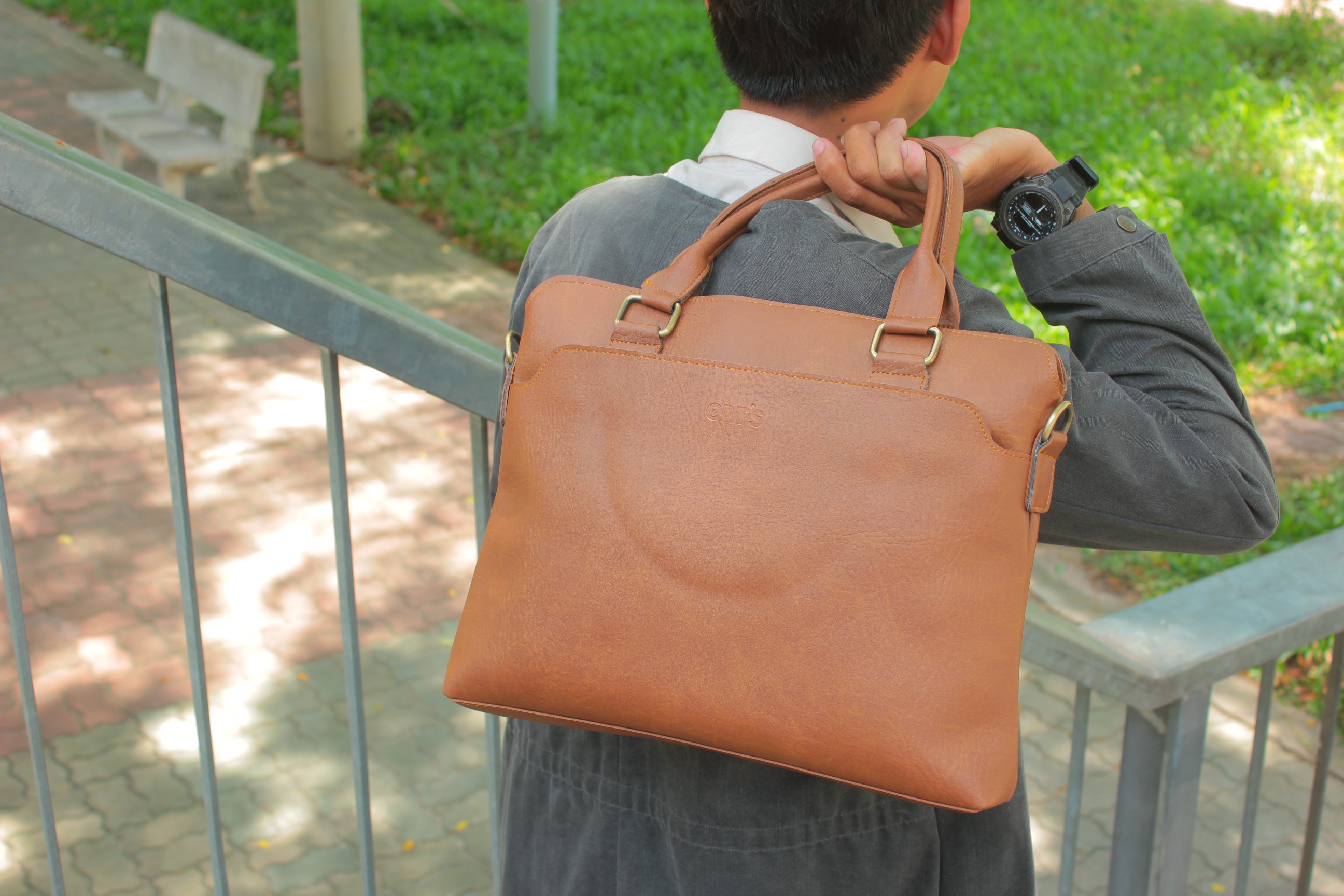 Cặp da công sở Unisex CNT HQ16 thời trang cao cấp