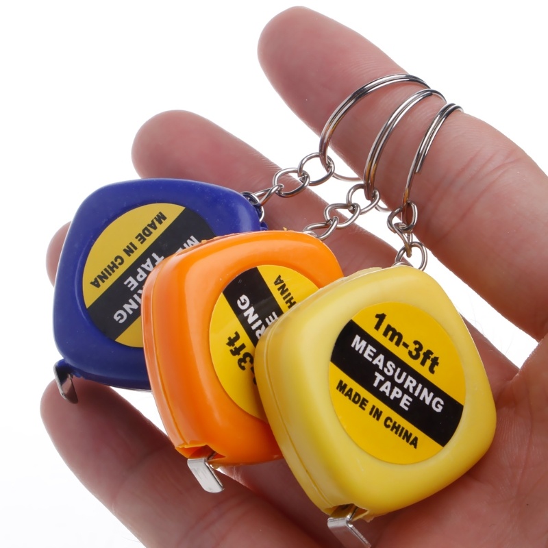 Thước Dây Mini Dài 1M Kiêm Móc Khóa