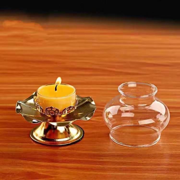 Đế nến 1 ngọn hợp kim có bóng